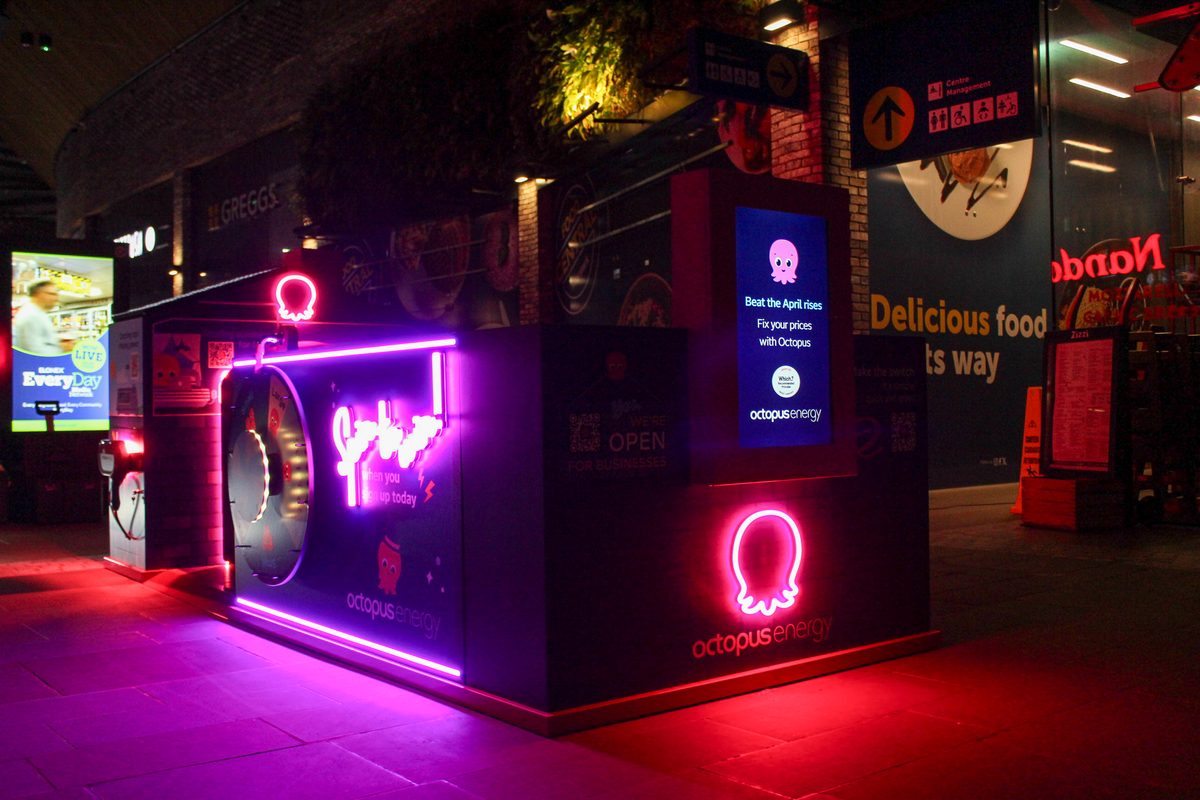 Octopus Energy pop-up installation