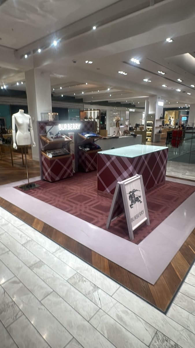 Burberry in-store installation