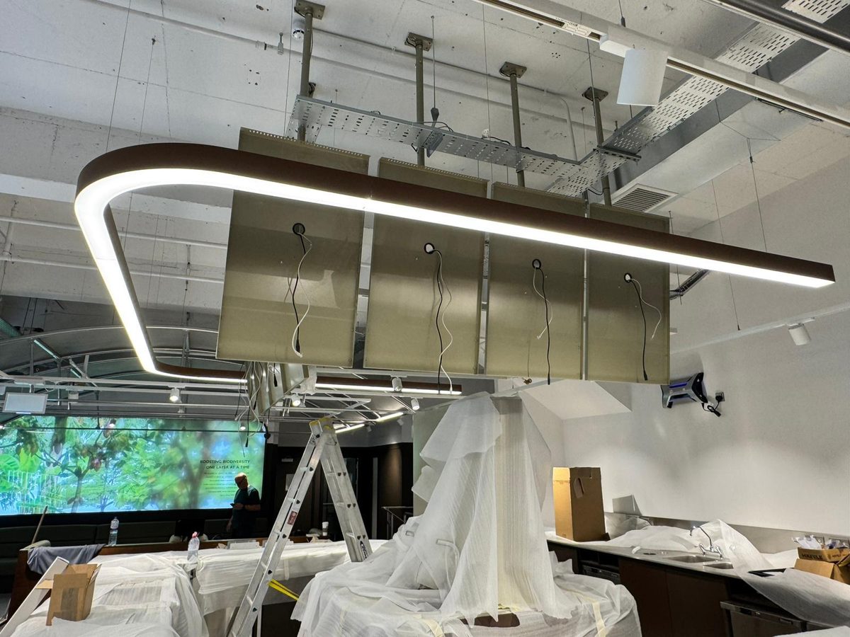 Ceiling fixture installation