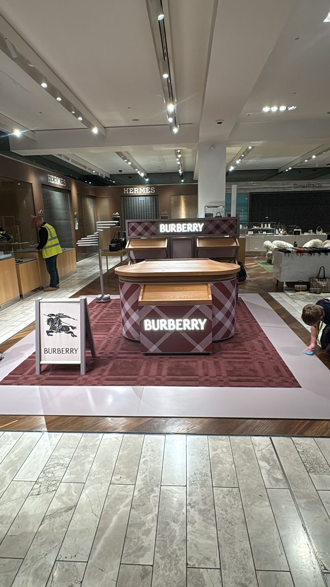 Burberry department store fit-out