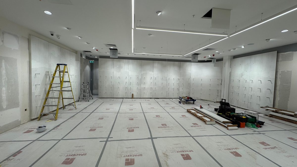 Store build-out in progress