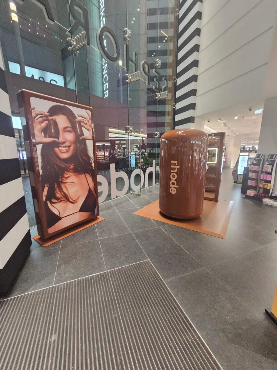 Rhode beauty display installation