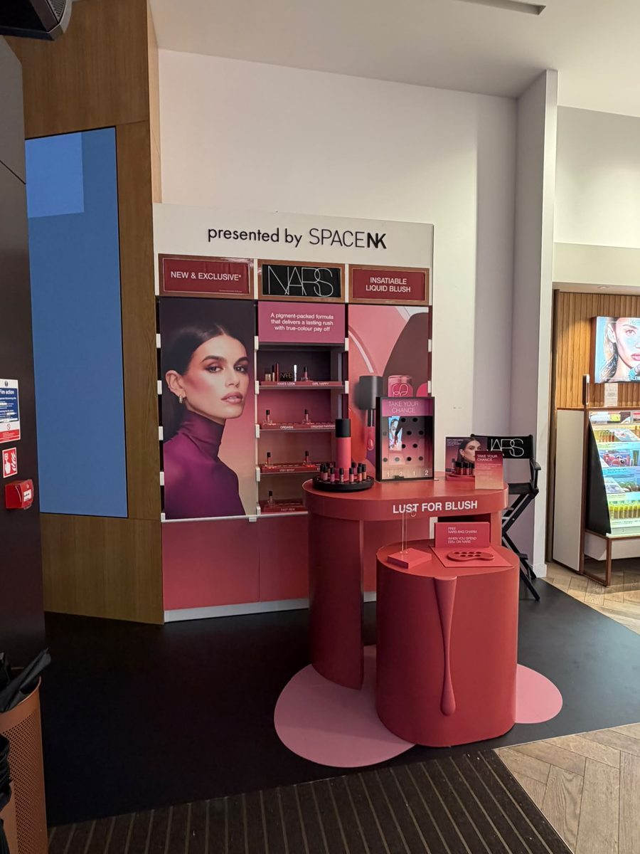 NARS Lust for Blush installation — Space NK